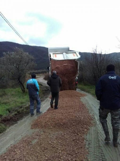  Turan Köyü ova yolu  çalışması