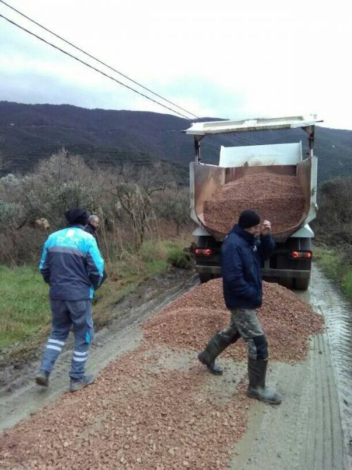  Turan Köyü ova yolu  çalışması