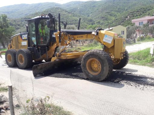  Turan Köyü yol ve asvalt çalışması